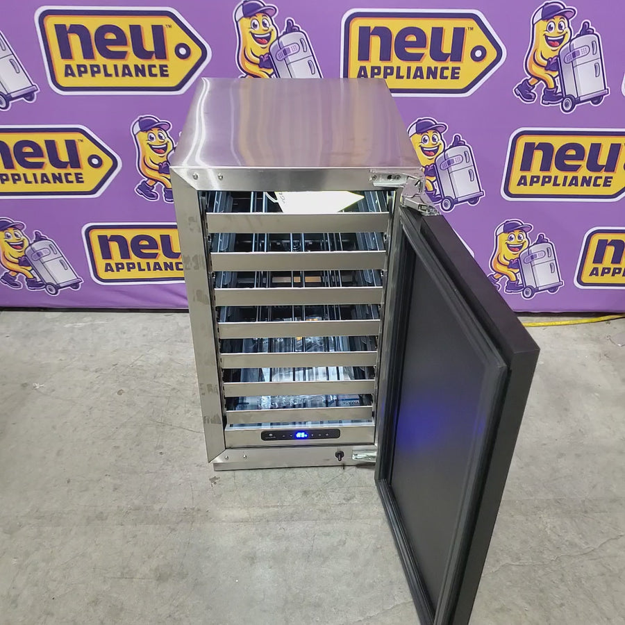 Pictures of U-Line 18 Inch Full Depth Wine Storage with 35 Bottle Capacity - 3.7 cu. ft, Convection Cooling, Digital Touch Pad, LED Lighting, and EnergyStar® UHWC518-IS01A - Open Box - Neu Appliance Outlet - Discount Appliance Outlet in Austin, Tx