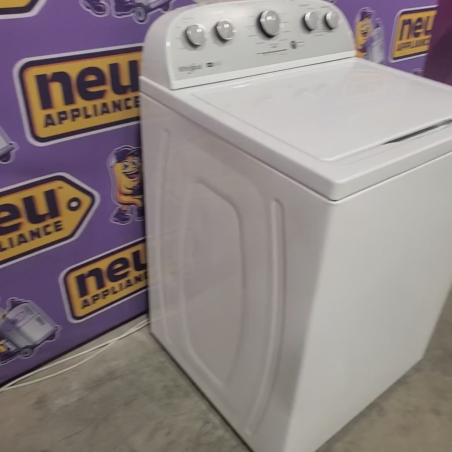 Pictures of Whirlpool 3.8–3.9 Cu. Ft. Top Load Washer with 2 in 1 Removable Agitator and Soil Level Selection WTW4957PW - Certified Refurbished and Whirlpool 7-cu ft Vented Electric Dryer WED4815EW - Certified Refurbished - Neu Appliance Outlet - Discount Appliance Outlet in Austin, Tx