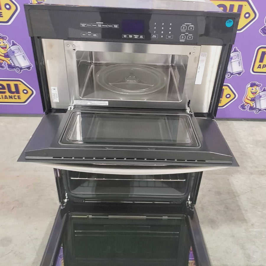 Pictures of Whirlpool 6.4 Total Cu. Ft. Combo Self Cleaning Wall Oven with Self Cleaning Option and Keep Warming Setting WOEC3030LS - Open Box - Neu Appliance Outlet - Discount Appliance Outlet in Austin, Tx