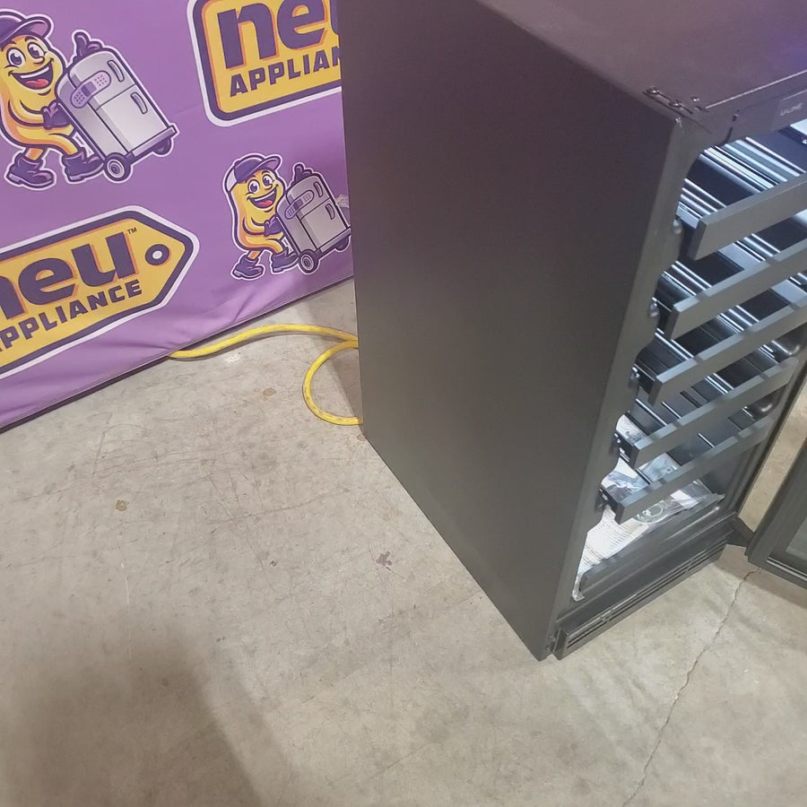 Pictures of U-Line 15 Inch Wine Refrigerator with 3.0 Cu. Ft. Capacity, 3/4 Extension Wine Racks, LED Lighting, LOW-E Argon Thermopane Glass Door, Reversible Door Swing, Digital Touch Pad Control, and Convection Cooling 1119418 - UHWC115IG01A - Scratch & Dent (Minor) - Neu Appliance Outlet - Discount Appliance Outlet in Austin, Tx