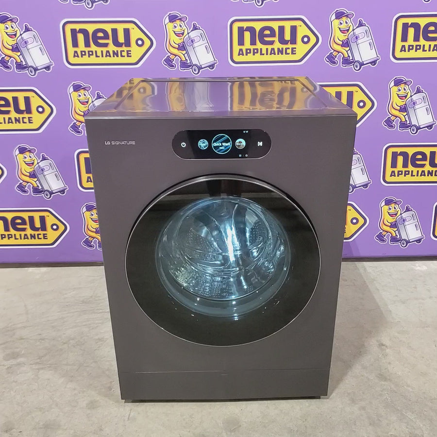 Pictures of LG SIGNATURE 5.8 cu. ft. Smart Front Load Washer with ezDispense® and Touch LCD Control 22321465 - WM9901HBA - Scratch & Dent (Moderate) - Neu Appliance Outlet - Discount Appliance Outlet in Austin, Tx
