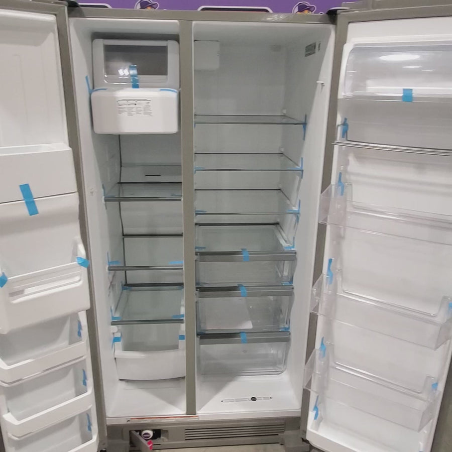 Pictures of Fingerprint-Resistant Stainless Steel Whirlpool 24.5 cu. ft. Side by Side Refrigerator with In Door Ice and Water Dispenser WRS325SDHZ - Scratch & Dent - Minor - Neu Appliance Outlet - Discount Appliance Outlet in Austin, Tx