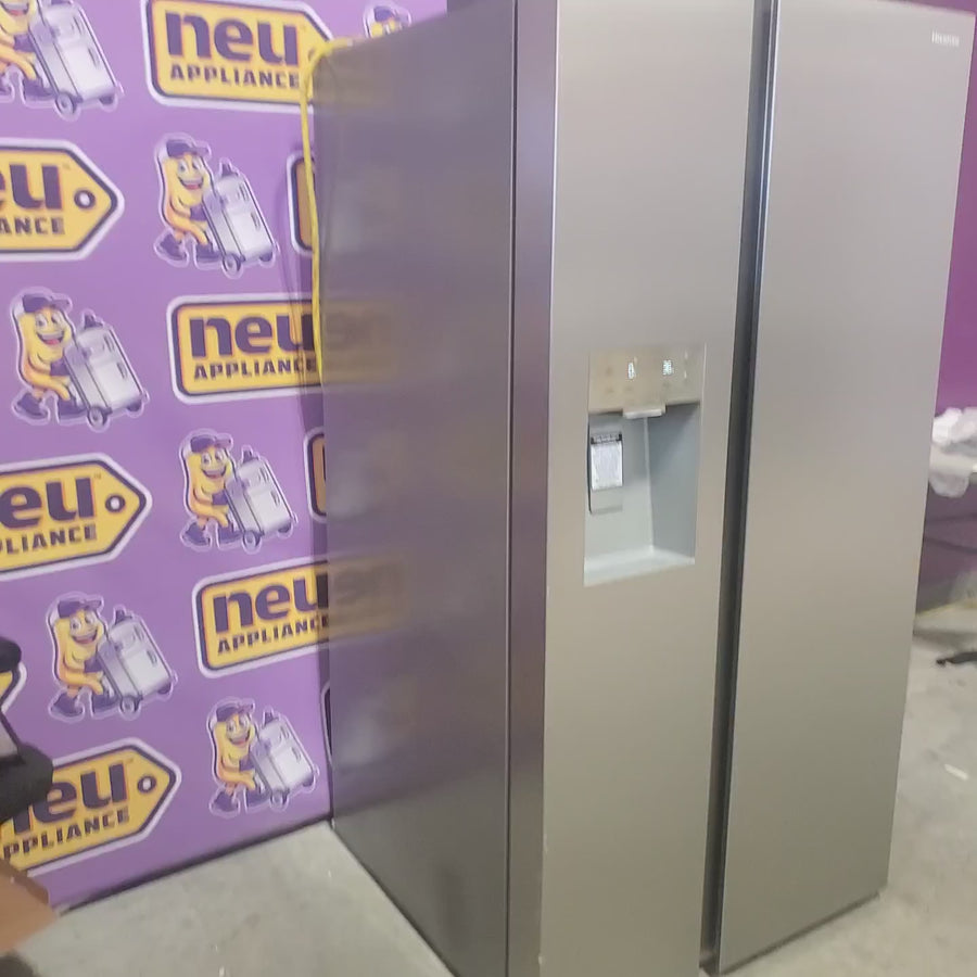 Pictures of Hisense 29.1 cu. ft. Standard Depth Side by Side Refrigerator Stainless Steel HRS290P5FSE - Scratch & Dent (Moderate) - Neu Appliance Outlet - Discount Appliance Outlet in Austin, Tx