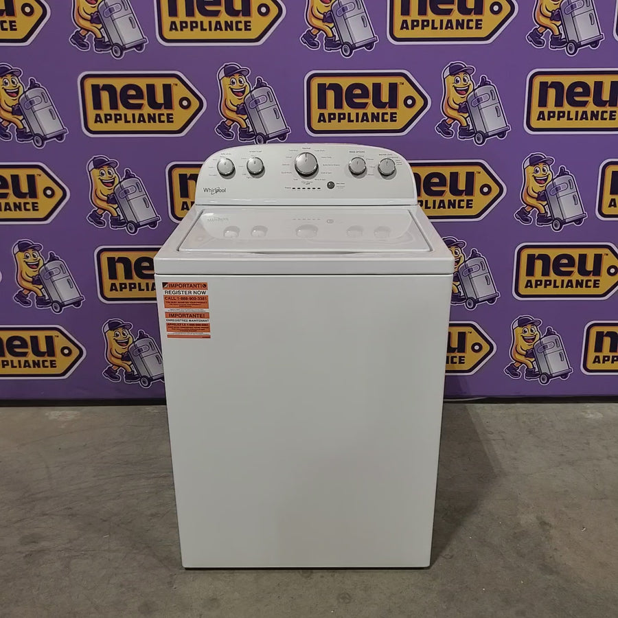 Pictures of Whirlpool Top Load 3.5 Cu. Ft. Washer with Deep Water Wash Option WTW4816FW - Open Box and Whirlpool Vented 7.0 Cu. Ft. Electric Dryer 16261 - WED4815EW - Scratch & Dent (Moderate) - Neu Appliance Outlet - Discount Appliance Outlet in Austin, Tx