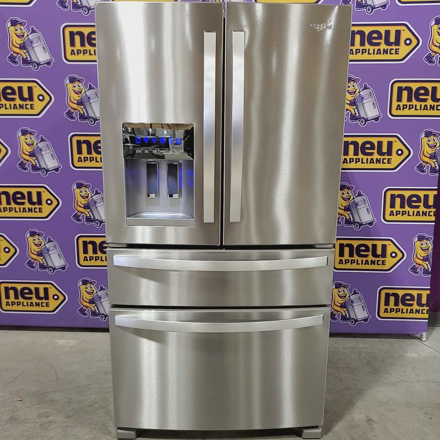 Pictures of Whirlpool French Door Bottom Mount Refrigerator in Fingerprint Resistant Stainless Steel 22121493 - WRMF3636RZ - Open Box - Neu Appliance Outlet - Discount Appliance Outlet in Austin, Tx
