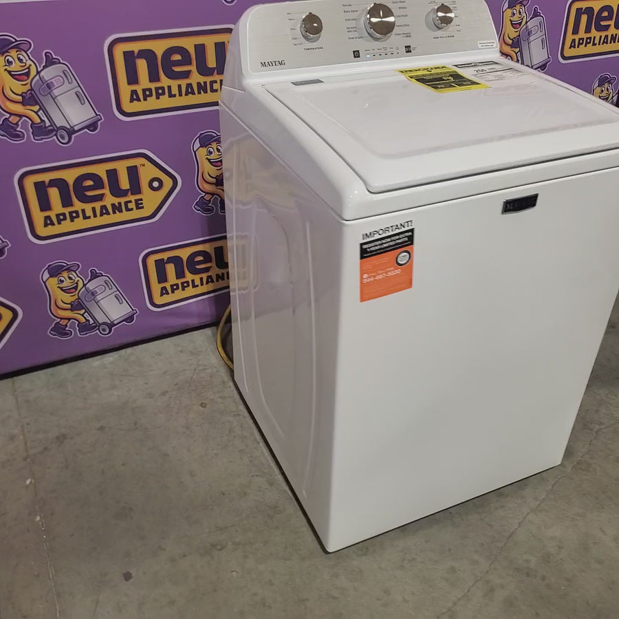 Pictures of Maytag 4.2 Cu. Ft. Capacity Top Load Washer in White MTW4205SW - Open Box - Neu Appliance Outlet - Discount Appliance Outlet in Austin, Tx