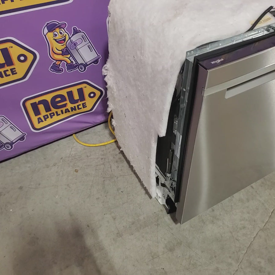 Pictures of Whirlpool® 24-Inch Top Control Dishwasher with Total Coverage Wash and Auto Open Air Dry in Fingerprint Resistant Stainless Steel 22142776 - WDPS8024SZ - Scratch & Dent (Moderate) - Neu Appliance Outlet - Discount Appliance Outlet in Austin, Tx