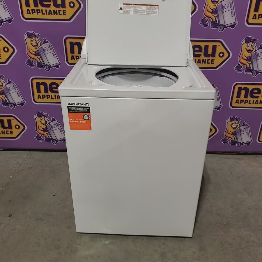 Pictures of Whirlpool Top Load 3.5 Cu. Ft. Washer with Deep Water Wash Option WTW4816FW - Scratch & Dent (Major) and Whirlpool White Gas 7.0 Cu. Ft. Vented Dryer with Wrinkle Shield Option and AutoDry Drying System WGD4815EW - Scratch & Dent (Major) - Neu Appliance Outlet - Discount Appliance Outlet in Austin, Tx