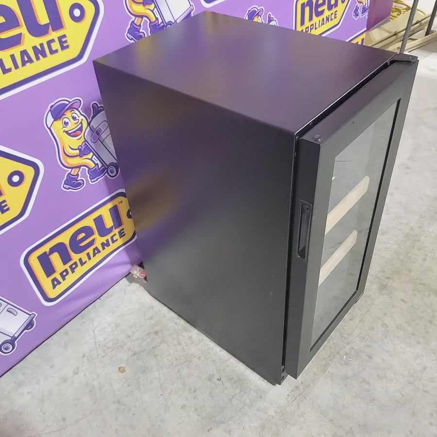 Pictures of Azure 15 Inch Beverage Center with 3 cu. ft. Capacity, Glass Shelving, Wine Racks, Field Reversible Door, Digital Display Controls, Auto Defrost, and Blue LED Lighting 11111506 - A115BEV-O - Open Box - Neu Appliance Outlet - Discount Appliance Outlet in Austin, Tx