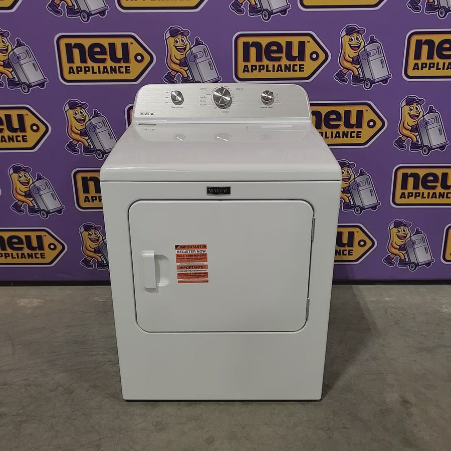 Pictures of MayTag 7.0 cu. ft. Top Load Electric Wrinkle Prevent Dryer 22442612 - MED4500MW - Open Box - Neu Appliance Outlet - Discount Appliance Outlet in Austin, Tx