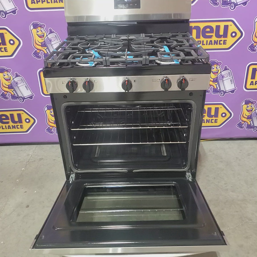 Pictures of Frigidaire 5 Burner Gas Range with Even Baking Technology in Stainless Steel FCRG3052BS - Scratch & Dent (Minor) - Neu Appliance Outlet - Discount Appliance Outlet in Austin, Tx