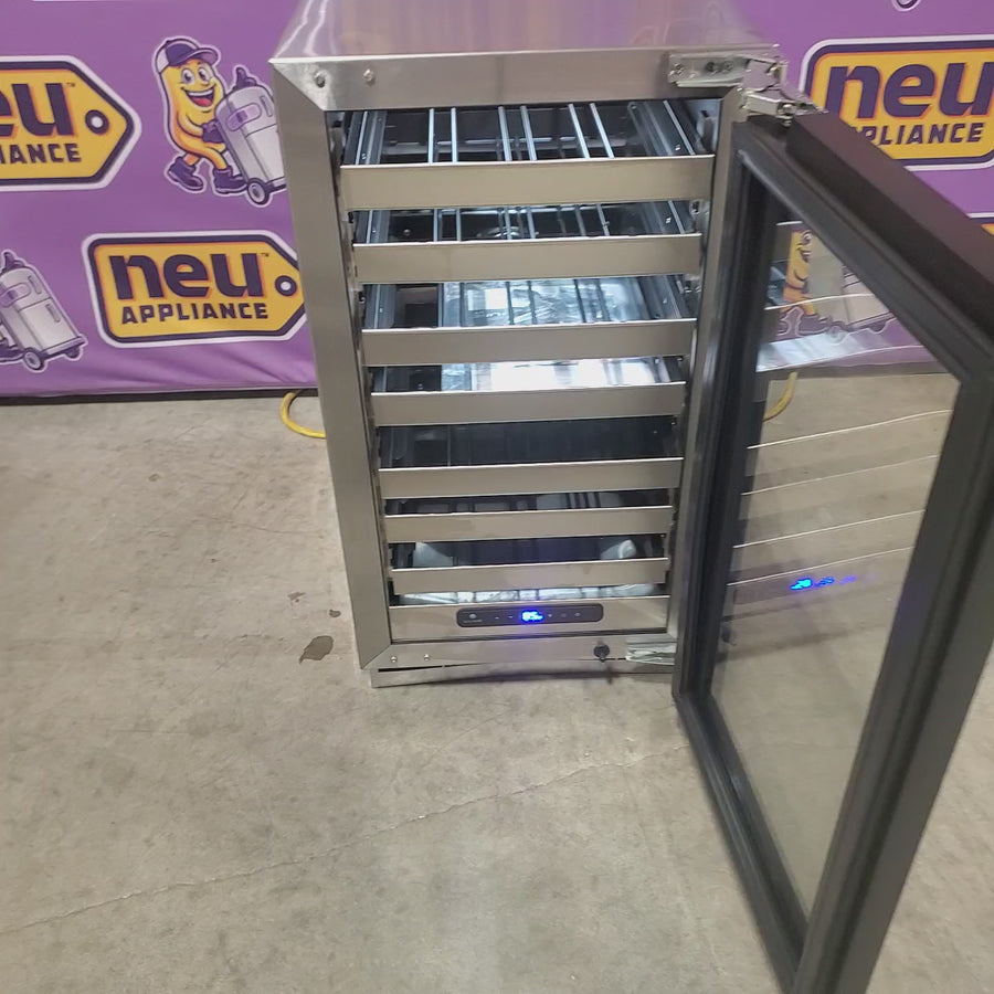 Pictures of U-Line 18 Inch Full Depth Wine Storage with 35 Bottle Capacity - 3.7 cu. ft, Convection Cooling, Digital Touch Pad, and LED Lighting 11110464 - UHWC518IG01A - Scratch & Dent (Moderate) - Neu Appliance Outlet - Discount Appliance Outlet in Austin, Tx