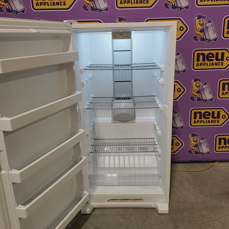 Pictures of Whirlpool 16 cu. ft. Upright Freezer with LED Lighting WZF34X16DW - Scratch & Dent (Moderate) - Neu Appliance Outlet - Discount Appliance Outlet in Austin, Tx