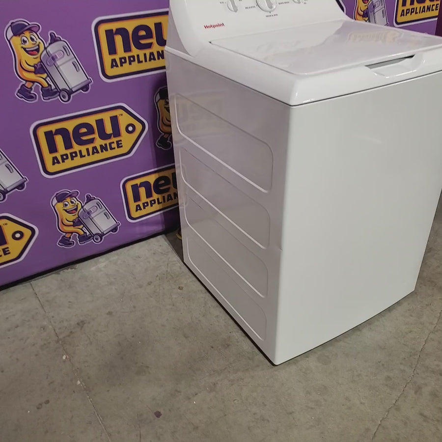 Pictures of Hotpoint® 4.0 cu. ft. Capacity Washer with Cold Plus and Water Level Control HTW265ASWWW - Certified Refurbished - Neu Appliance Outlet - Discount Appliance Outlet in Austin, Tx