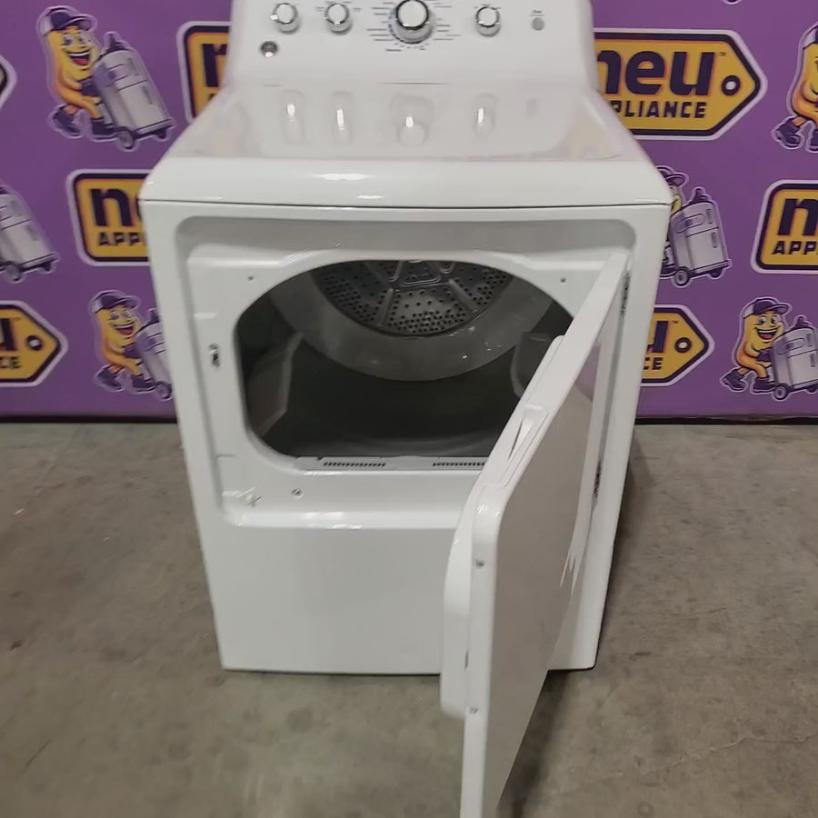Pictures of GE White Electric 7.2 Cu. Ft. Dryer with Aluminized Alloy Drum GTD42EASJWW - Certified Refurbished - Neu Appliance Outlet - Discount Appliance Outlet in Austin, Tx