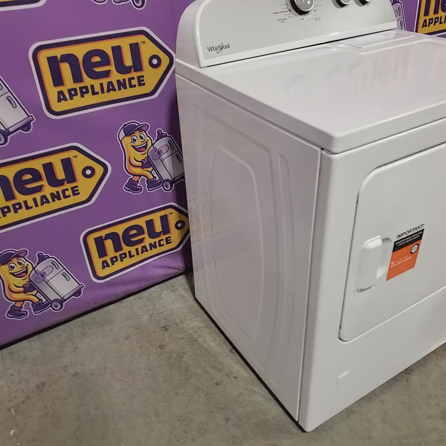 Pictures of Whirlpool White Gas 7.0 Cu. Ft. Vented Dryer with Wrinkle Shield Option and AutoDry Drying System WGD4815EW - Scratch & Dent (Moderate) - Neu Appliance Outlet - Discount Appliance Outlet in Austin, Tx