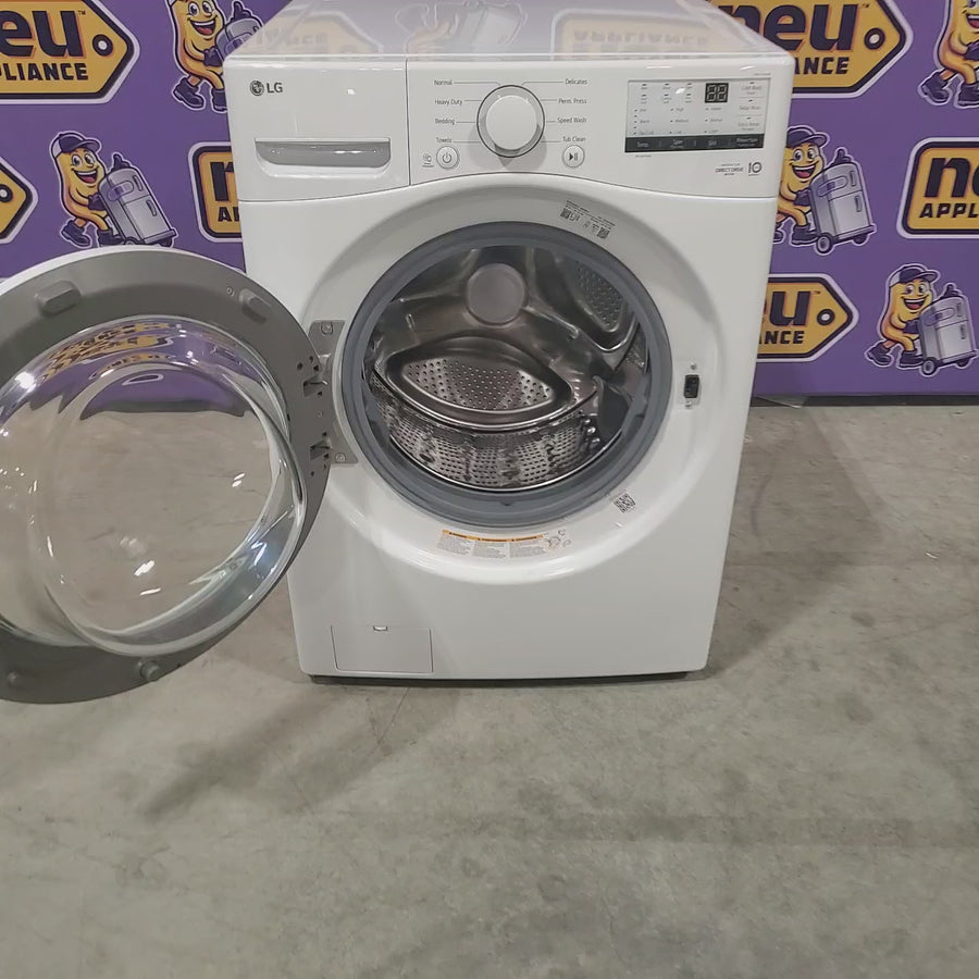 Pictures of LG 4.5-cu ft High Efficiency Stackable Front-Load Washer (White) ENERGY STAR WM3400CW - Scratch and Dent (Minor) - Neu Appliance Outlet - Discount Appliance Outlet in Austin, Tx