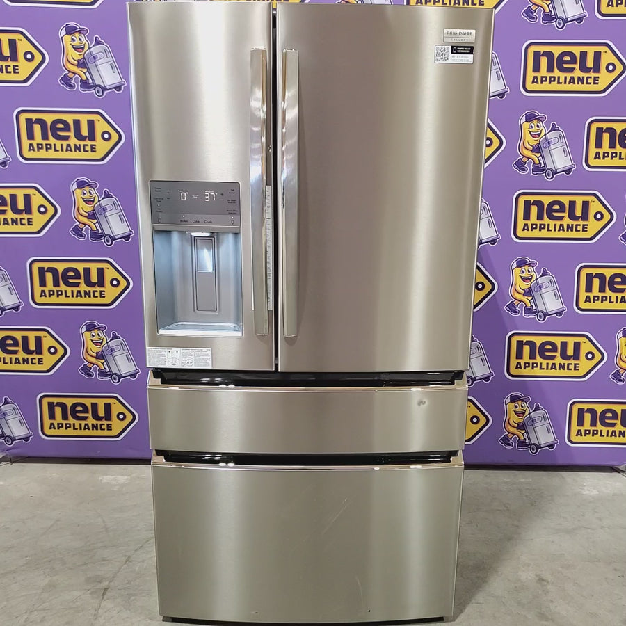 Pictures of Frigidaire Gallery 26 Cu. Ft. Standard-Depth 4-Door French Door Refrigerator in Fingerprint Resistant Stainless Steel 22442652 - GRMS2773AF - Scratch & Dent (Major) - Neu Appliance Outlet - Discount Appliance Outlet in Austin, Tx