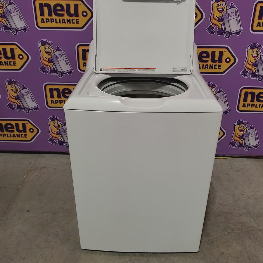 Pictures of GE® 3.8 cu. ft. Capacity Washer with Stainless Steel Basket in White 05121110 - GTW330ASKWW - Certified Refurbished - Neu Appliance Outlet - Discount Appliance Outlet in Austin, Tx