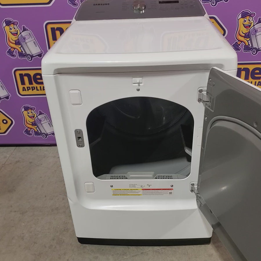 Pictures of Samsung White Top Load 5.0 Cu. Ft. Washer with Active Water Jet WA50R5200AW - Certified Refurbished and Samsung White Electric 7.4 Cu. Ft. Dryer with Sensor Dry 16299 - DVE50R5200W - Certified Refurbished - Neu Appliance Outlet - Discount Appliance Outlet in Austin, Tx