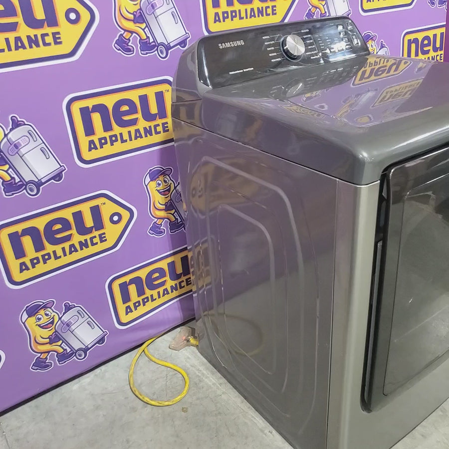 Pictures of Samsung Platinum Electric 7.4 Cu. Ft. Dryer with Sensor Dry DVE45T3400P - Certified Refurbished - Neu Appliance Outlet - Discount Appliance Outlet in Austin, Tx