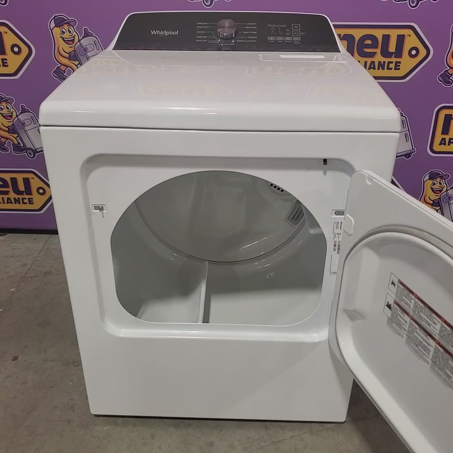 Pictures of Whirlpool Top Load Electric Moisture Sensing 7.0 Cu. Ft. Dryer with Steam WED5050LW - Open Box - Neu Appliance Outlet - Discount Appliance Outlet in Austin, Tx