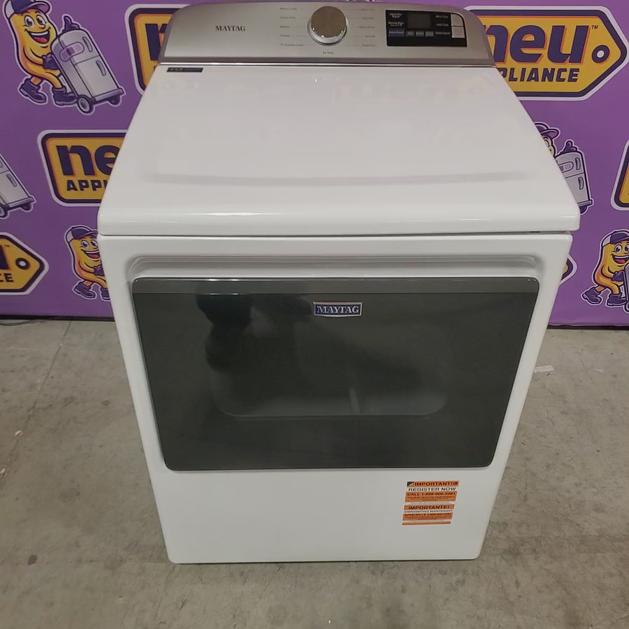 Pictures of Maytag 7.4 Cu. Ft. Top Load Electric Dryer with Extra Power and Advanced Moisture Sensing MED6205RW - Open Box - Neu Appliance Outlet - Discount Appliance Outlet in Austin, Tx