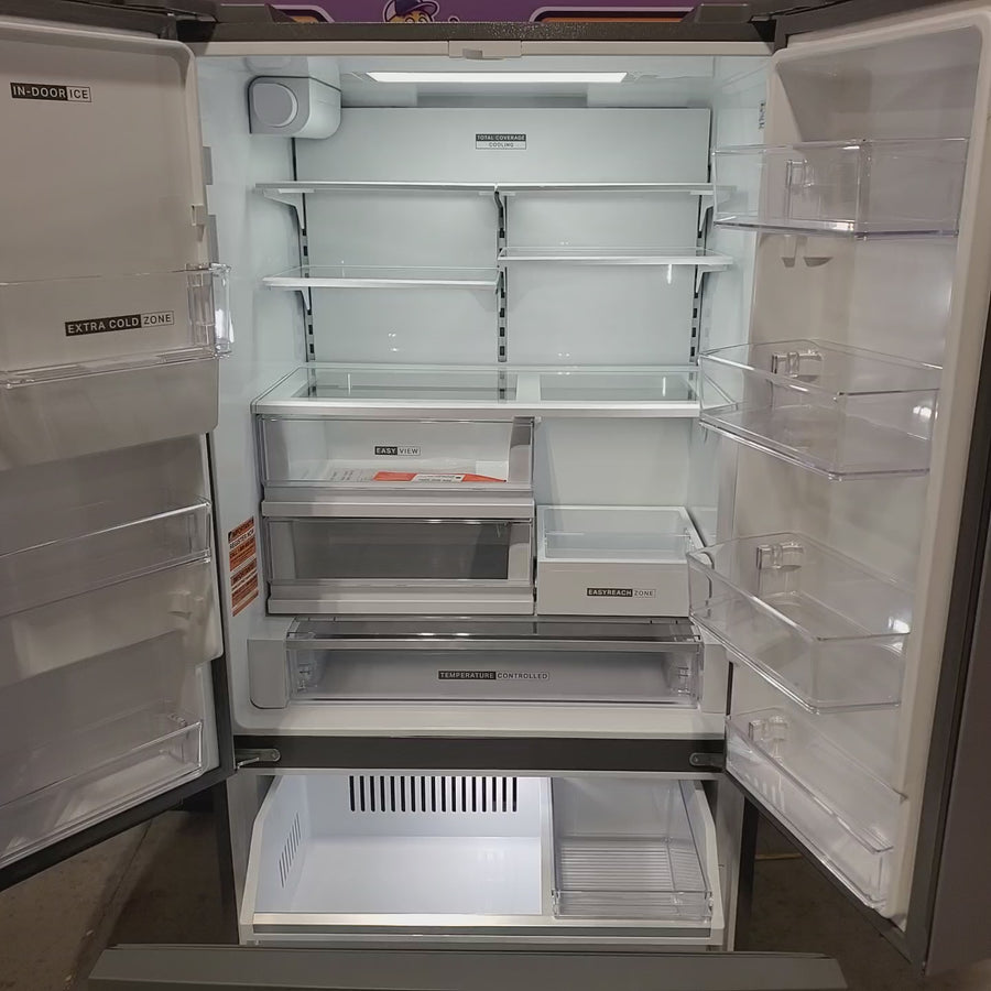 Pictures of Whirlpool Counter-Depth 23.4-cu ft 3 -Door Refrigerator with Dual Ice Maker with Water and Ice Dispenser WRFC5236RZ - Scratch & Dent (Minor) - Neu Appliance Outlet - Discount Appliance Outlet in Austin, Tx