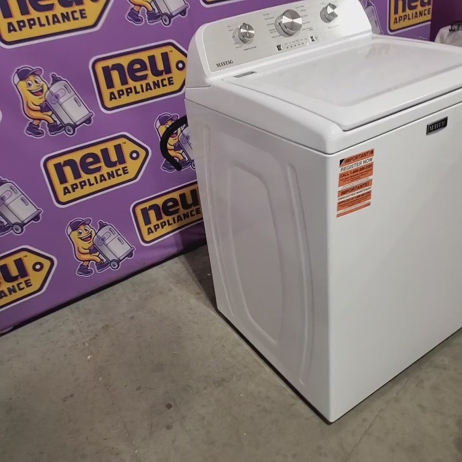 Pictures of Maytag 4.2 Cu. Ft. Capacity Top Load Washer in White MTW4205SW - Open Box - Neu Appliance Outlet - Discount Appliance Outlet in Austin, Tx
