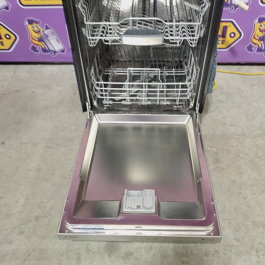 Pictures of Bosch 500 Series 24 in. Stainless Steel Top Control Tall Tub Pocket Handle Dishwasher with Stainless Steel Tub, Quiet 38 dBA SHP95CM5N - Open Box - Neu Appliance Outlet - Discount Appliance Outlet in Austin, Tx
