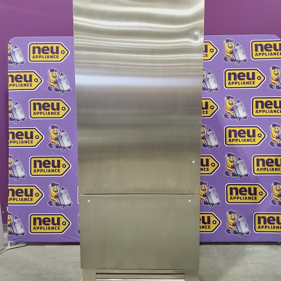 Pictures of Bertazzoni Built-In Bottom Freezer Refrigerator with 19.6 Cu. Ft. Total Capacity, Touch-Controls, Lateral Airflow System, and Ice Maker 11113304 - REF36BMBIXLT - Scratch & Dent (Minor) - Neu Appliance Outlet - Discount Appliance Outlet in Austin, Tx