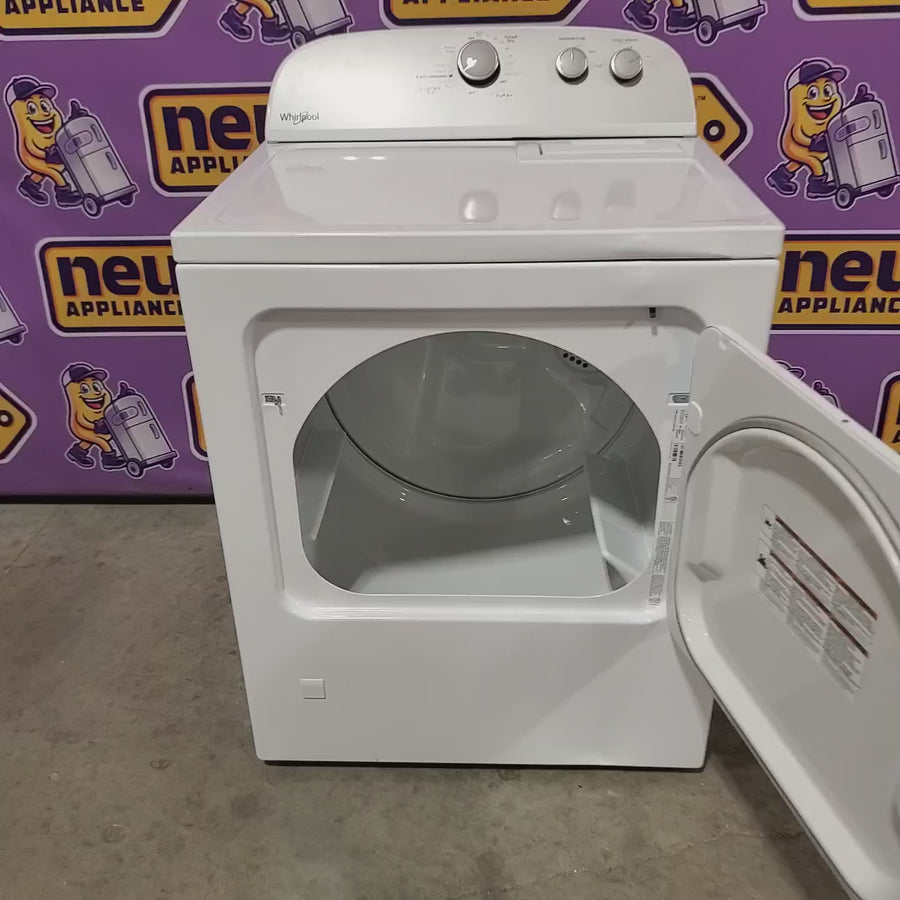 Pictures of Whirlpool White Gas 7.0 Cu. Ft. Vented Dryer with Wrinkle Shield Option and AutoDry Drying System WGD4815EW - Scratch & Dent (Moderate) - Neu Appliance Outlet - Discount Appliance Outlet in Austin, Tx
