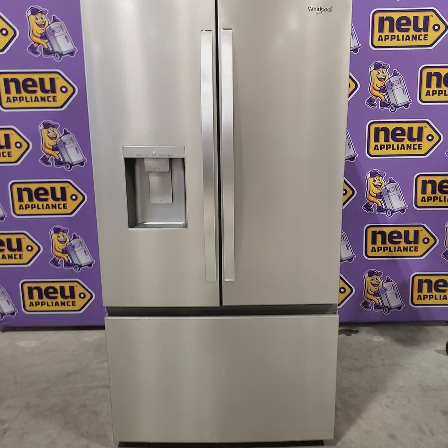 Pictures of Whirlpool French Door Refrigerator in Fingerprint Resistant Stainless Finish with In-Door Water and Ice Maker - 30 cu. ft. 22442655 - WRFF3536SZ - Scratch & Dent (Minor) - Neu Appliance Outlet - Discount Appliance Outlet in Austin, Tx