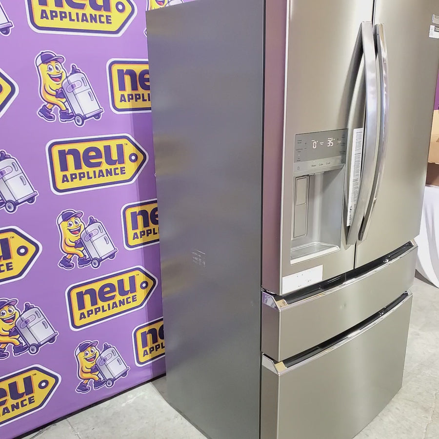 Pictures of Frigidaire Gallery 22 Cu. Ft. 4-Door Counter-depth French Door Refrigerator with Ice Maker (Fingerprint Resistant Stainless Steel) ENERGY STAR 22421732 - GRMC2273CF - Scratch & Dent (Moderate) - Neu Appliance Outlet - Discount Appliance Outlet in Austin, Tx