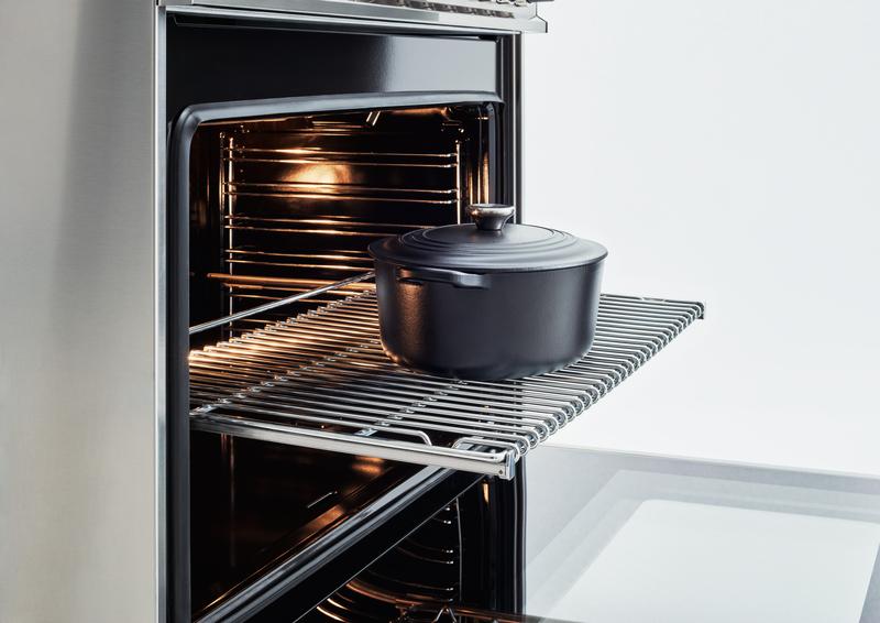 Bertazzoni Master Series 36 Inch Freestanding Gas Range with 5 Sealed Burners, 5.9 cu. ft. Oven Capacity, Dual Convection Oven, Soft-Close Door Stainless Steel Natural Gas MAST365GASXE - Scratch & Dent (Moderate)