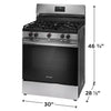Frigidaire 5 Burner Gas Range with Even Baking Technology in Stainless Steel 4SD483 - FCRG3052BS - Scratch & Dent (Minor)