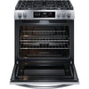 Frigidaire Slide-in Gas Stainless Steel Range with Steam Clean with Five Burner Cooktop and Even Baking Technology 3SD876 - Open Box