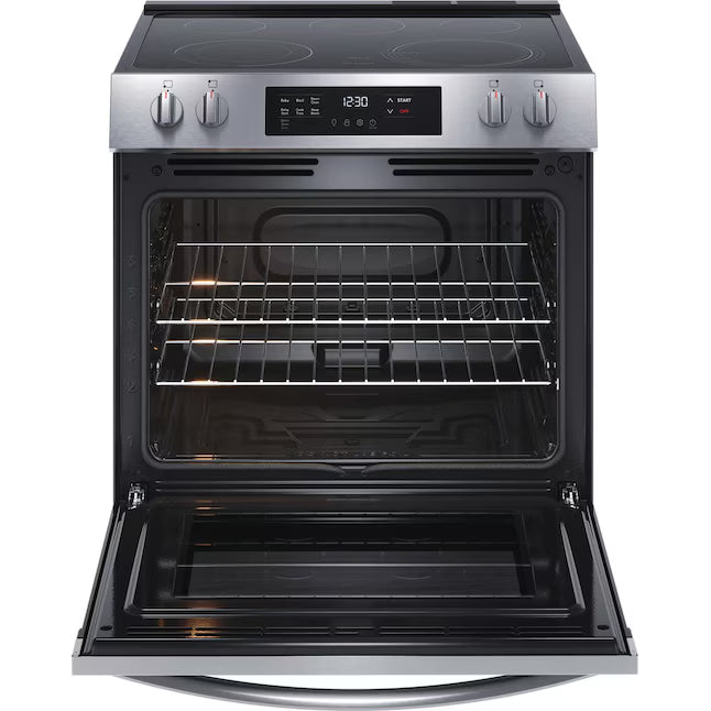 Frigidaire Stainless Steel Electric Range with Steam Clean and Even Bake Technology 20533SD672 - FCFE3062AS - Scratch & Dent (Minor)