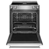 Pictures of KitchenAid 30-Inch 4-Element Electric Downdraft Slide-In Range in Stainless Steel 24SD035 - KSEG950ESS - Open Box - Neu Appliance Outlet - Discount Appliance Outlet in Austin, Tx