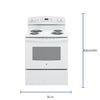 GE 5.0 cu. ft. Freestanding 4 Heating Element Electric Range with Dual Element Baking in White 3SD754 - JB256DMWW - Scratch & Dent (Minor)