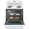 GE 5.0 cu. ft. Freestanding 4 Heating Element Electric Range with Dual Element Baking in White 3SD754 - JB256DMWW - Scratch & Dent (Minor)