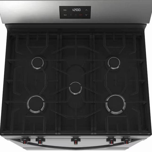 Frigidaire 5.3 Cu ft. Freestanding Electric Range with Quick Boil Element in Stainless Steel FCRG3052BS - Scratch & Dent (Minor)