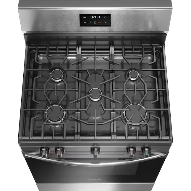 Frigidaire 5.3 Cu ft. Freestanding Electric Range with Quick Boil Element in Stainless Steel FCRG3052BS - Scratch & Dent (Minor)