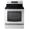 Samsung 30-in Glass Top 5 Elements 5.9-cu ft Self-Cleaning Convection Oven Freestanding Electric Range in Stainless Steel 1CR02115 - NE597R0ABSR - Certified Refurbished