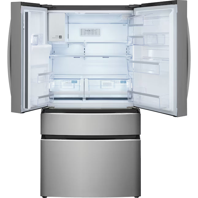 Frigidaire Gallery 26 Cu. Ft. Standard-Depth 4-Door French Door Refrigerator in Fingerprint Resistant Stainless Steel 20534SD708 - GRMS2773AF - Scratch & Dent (Moderate)