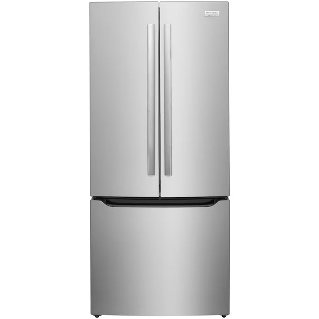 Frigidaire Gallery 20 Cu. Ft. 30" Wide Standard-Depth French Door Refrigerator in Stainless Steel 20SD80 - GRFN2023AF - Scratch & Dent (Minor)