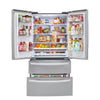 LG 27.8-cu ft 4-Door French Door Refrigerator with Dual Ice Maker in Fingerprint Resistant Steel 5SD197 - LRMXS2806S - Open Box