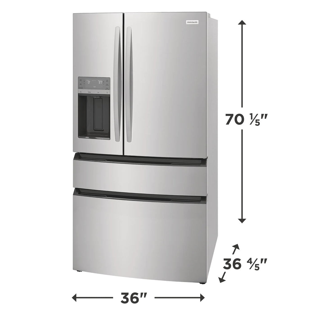 Frigidaire 26 Cu. Ft. Standard-Depth 4-Door French Door Refrigerator 4SD451 - FRMS274TAV - Scratch & Dent (Minor)