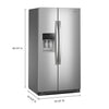 Whirlpool Standard Depth Side-by-Side Refrigerator with TruCool™ System 3SD742 - WRSF5536RZ - Open Box