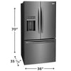 Pictures of Frigidaire Gallery 28 Cu. Ft. Standard-Depth French Door Refrigerator GRFS2853AD - Scratch & Dent (Minor) - Neu Appliance Outlet - Discount Appliance Outlet in Austin, Tx